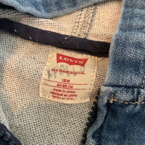 Levi’s Baby Boys Knit Hoodie Zip Front Jacket, 18 Months - Picture 4 of 5